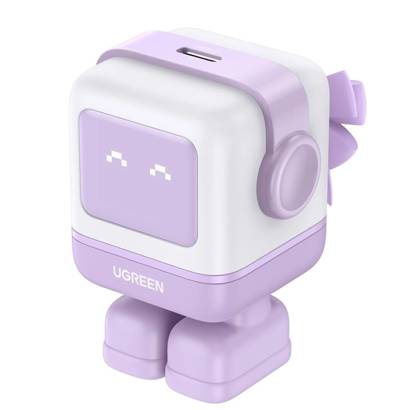 CARGADOR USB-C 30W NEXODE ROBOT GaN PURP