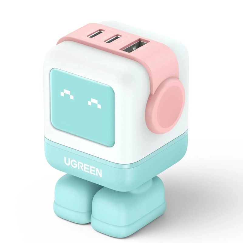 CARGADOR UGREEN NEXODE RG 65W ROSA+AZUL