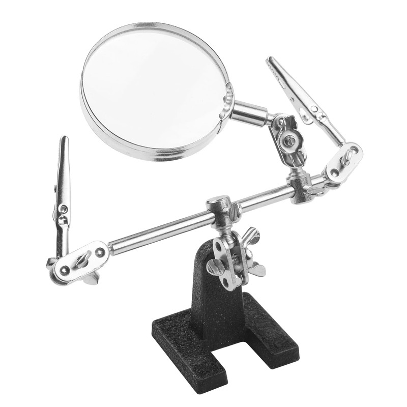 LUPA CON PINZA DE SUJECION