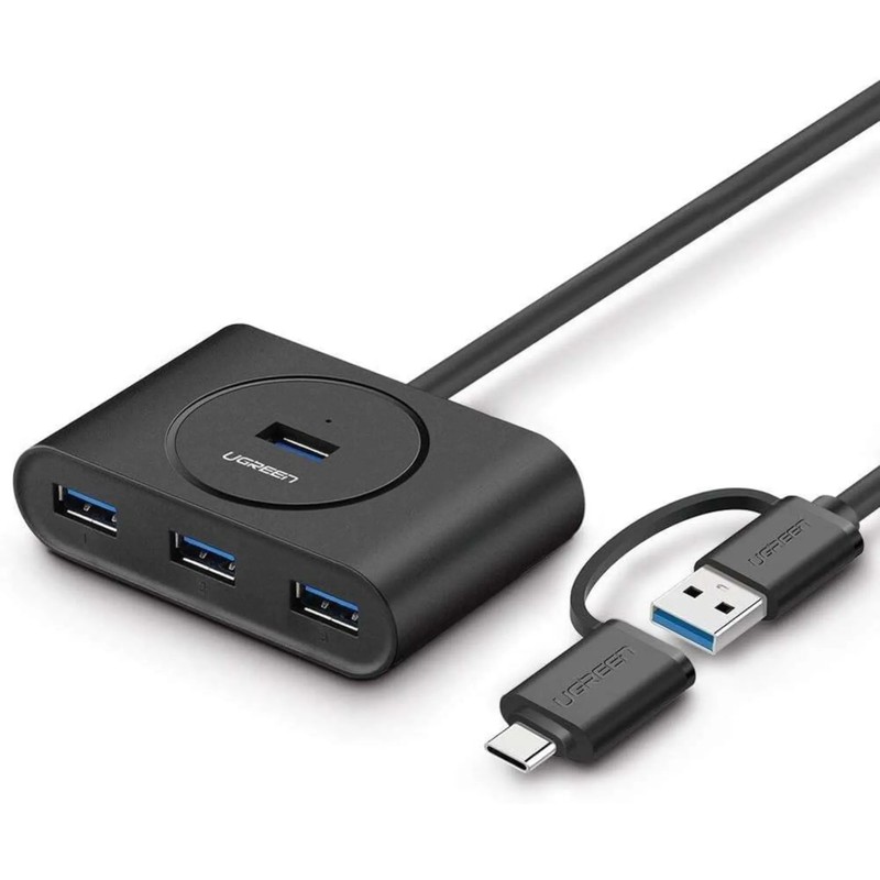 HUB USB 3.0 CON ADAPTADOR TIPO-C