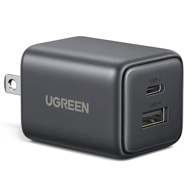 MINI CARGADOR UGREEN 20W DUAL PORT GaN