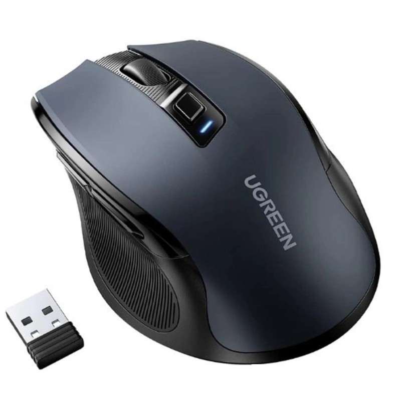 MOUSE INALAMBRICO ERGONOMICO 2.4G NEGRO